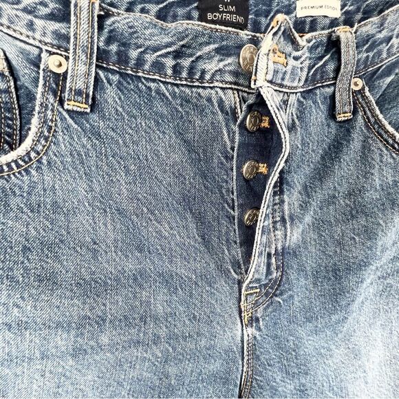 J. Crew Slim Boyfriend Premium Edition Lightly Distressed Button Fly 32 - Picture 4 of 15